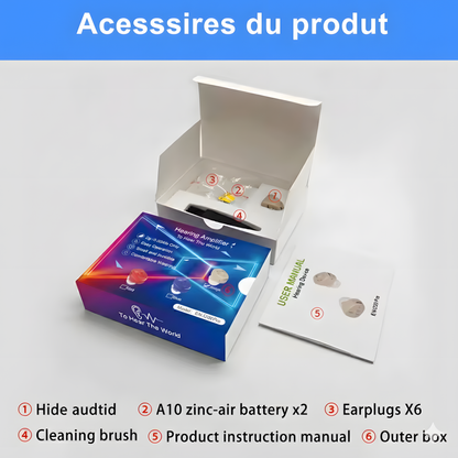 AudiPro™ Micro Appareil Auditif Léger – Son Clair et Naturel
