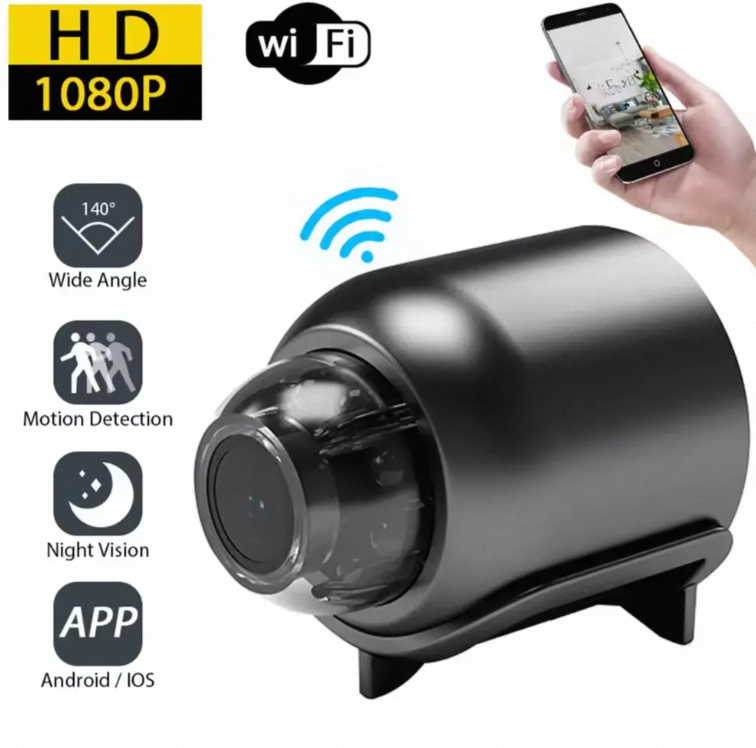 Mini Caméra Espionne 1080P HD - Vision Nocturne Intégrée