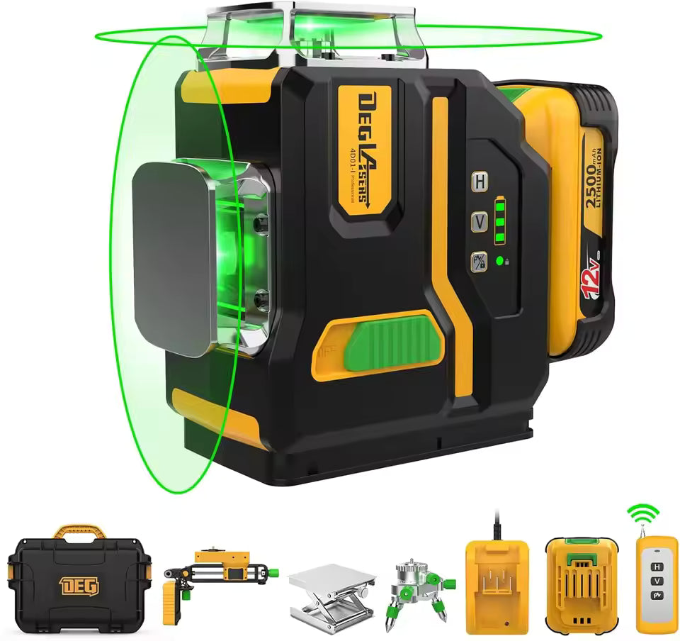 Laser à faisceau croisé vert