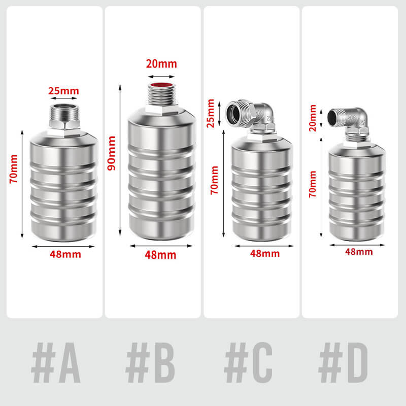 Vanne à flotteur automatique de niveau d'eau