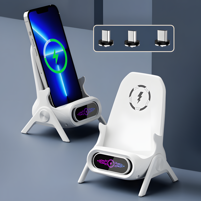 Support multifonctionnel sans fil avec chargeur rapide pour téléphone